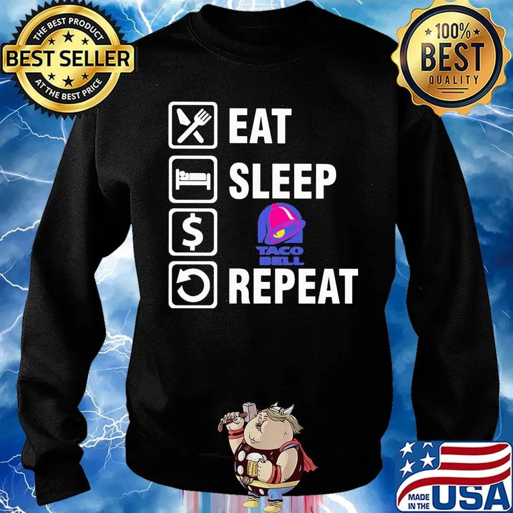 Eat sleep taco bell logo repeat s Sweater