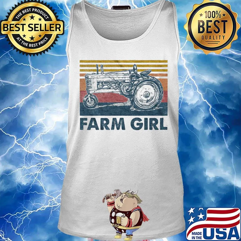 Farm girl vintage retro s Tank top