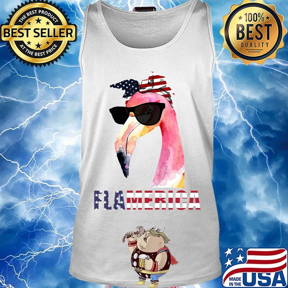 Flamingo flamerica america 4th of july independence day s Tank top