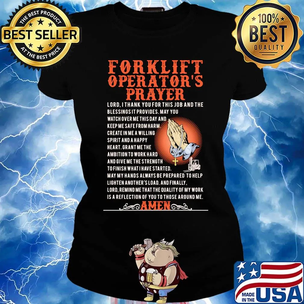 For Klift Operator's Prayer Amen Shirt Ladies tee