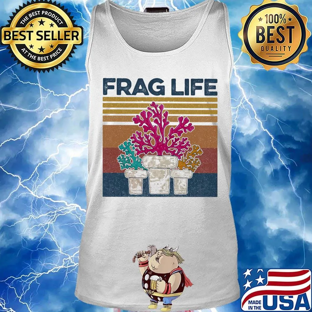 Frag Life Aquarium Vintage Retro Shirt Tank top