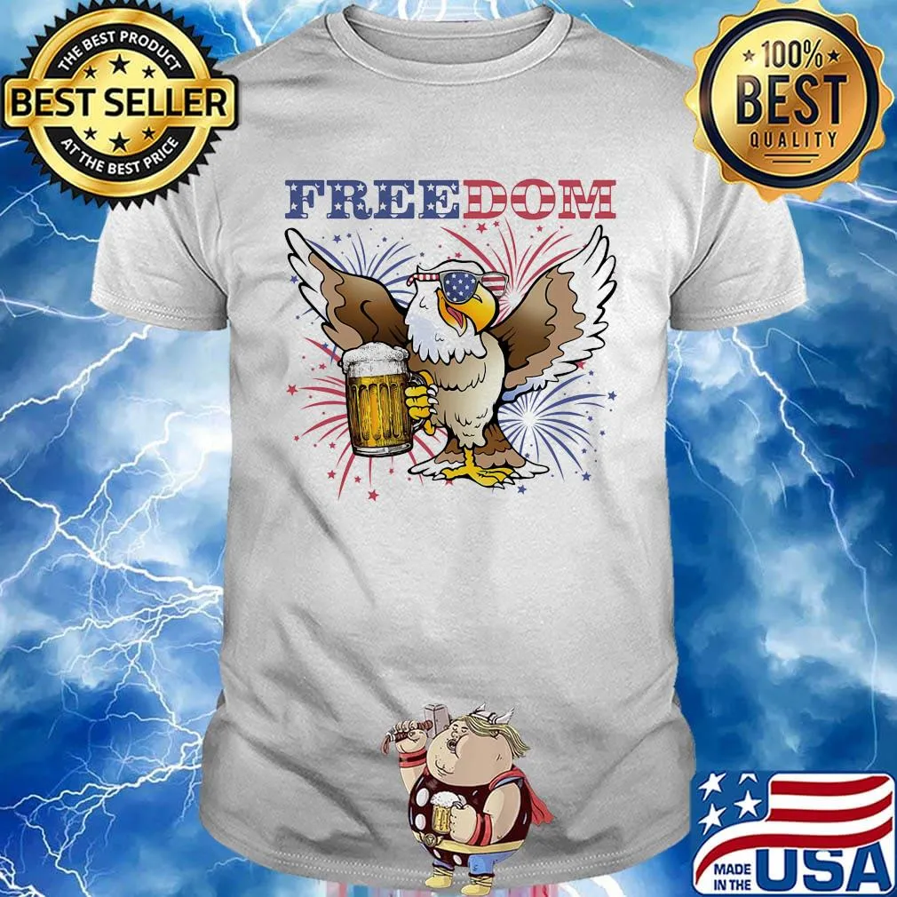 Freedom Eagle America 14th Of July Independence Day Shirt