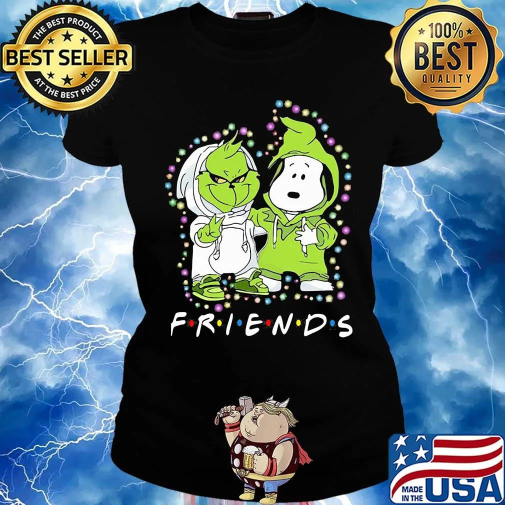Friends grinch and snoopy s Ladies tee