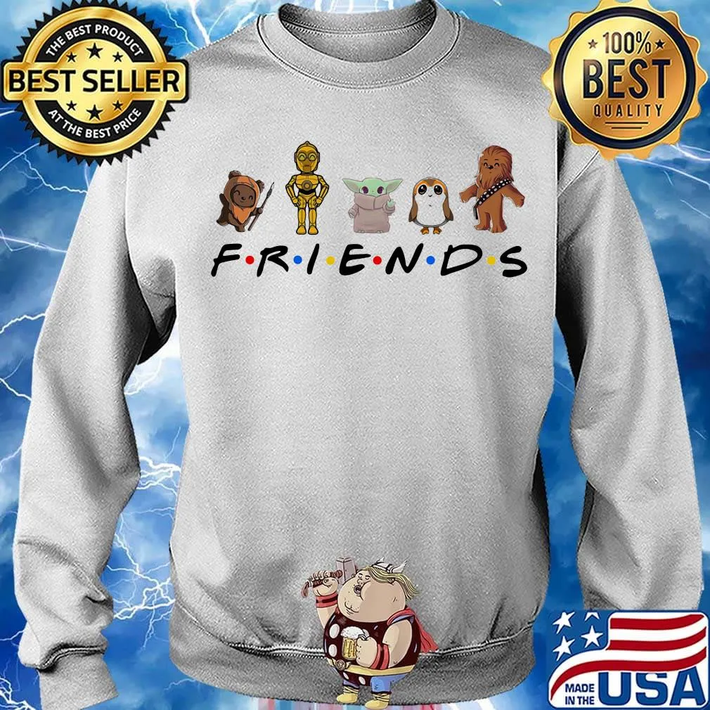 Friends star wars cartoon characters s Sweater