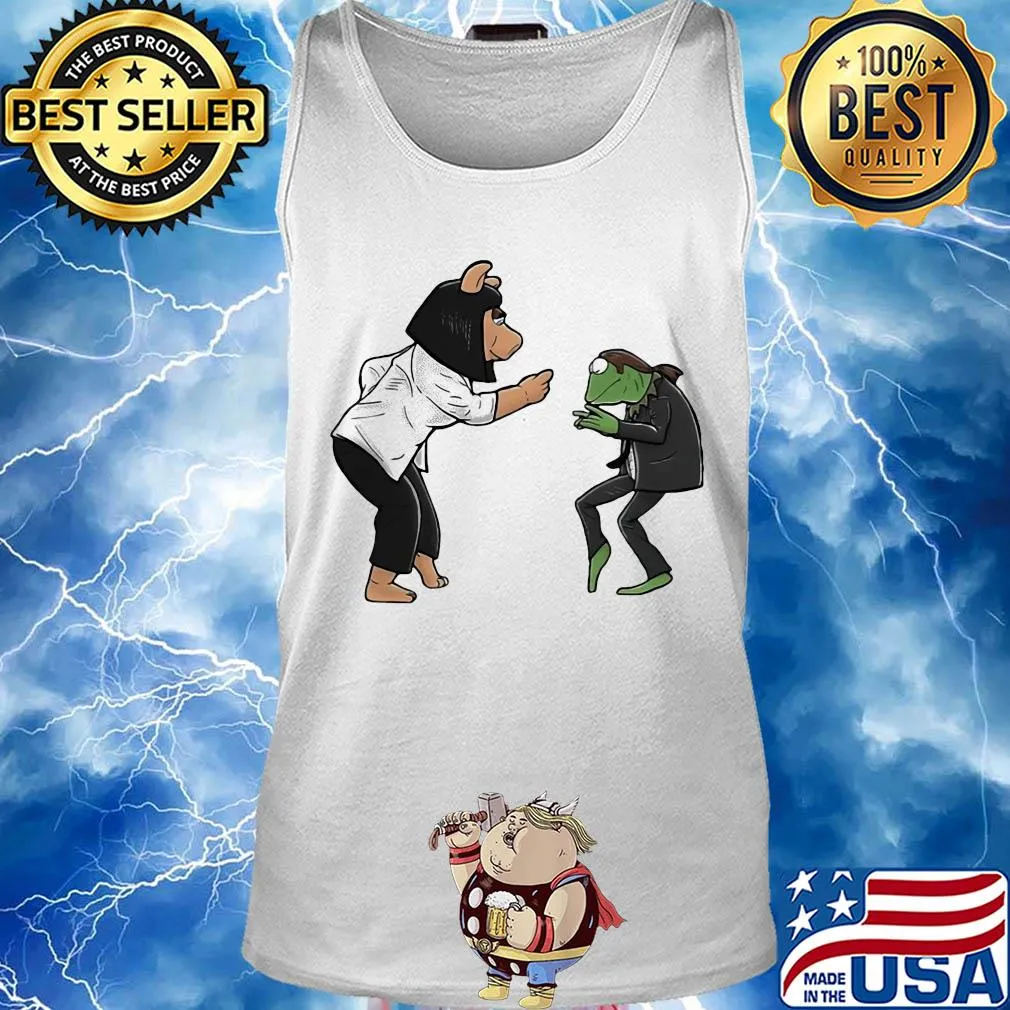 Frog piggy fiction dance s Tank top