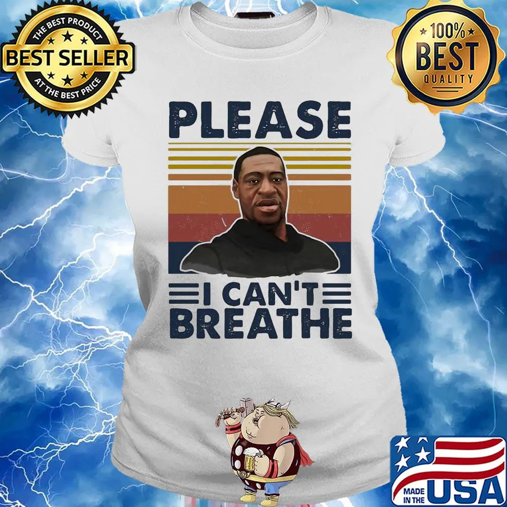 George floyd please I can’t breathe art vintage s Ladies tee
