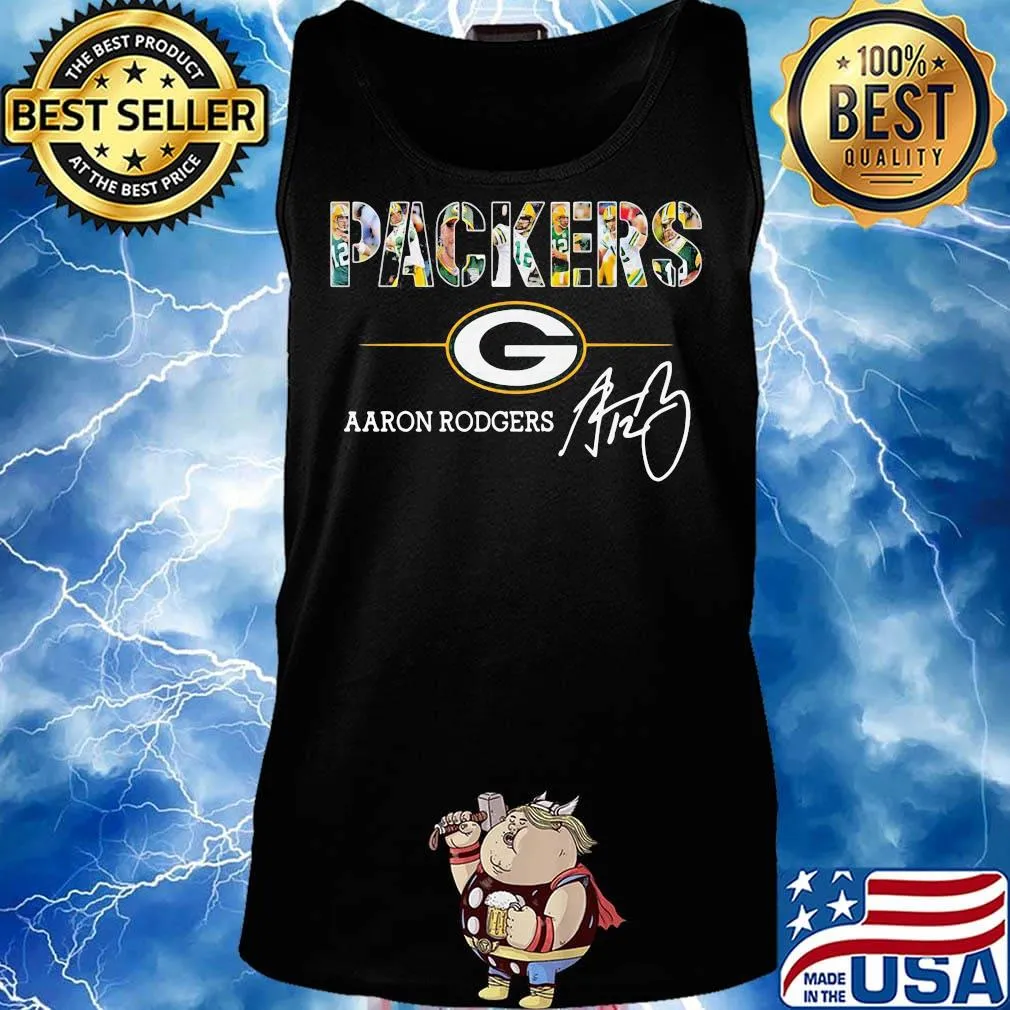 Green bay packers aaron rodgers signature s Tank top