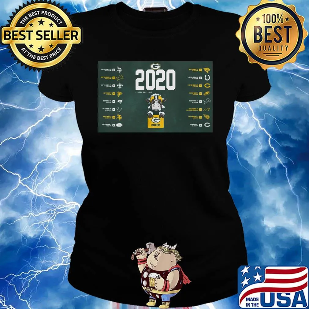 Green bay packers football 2020 season schedule buffalo s Ladies tee