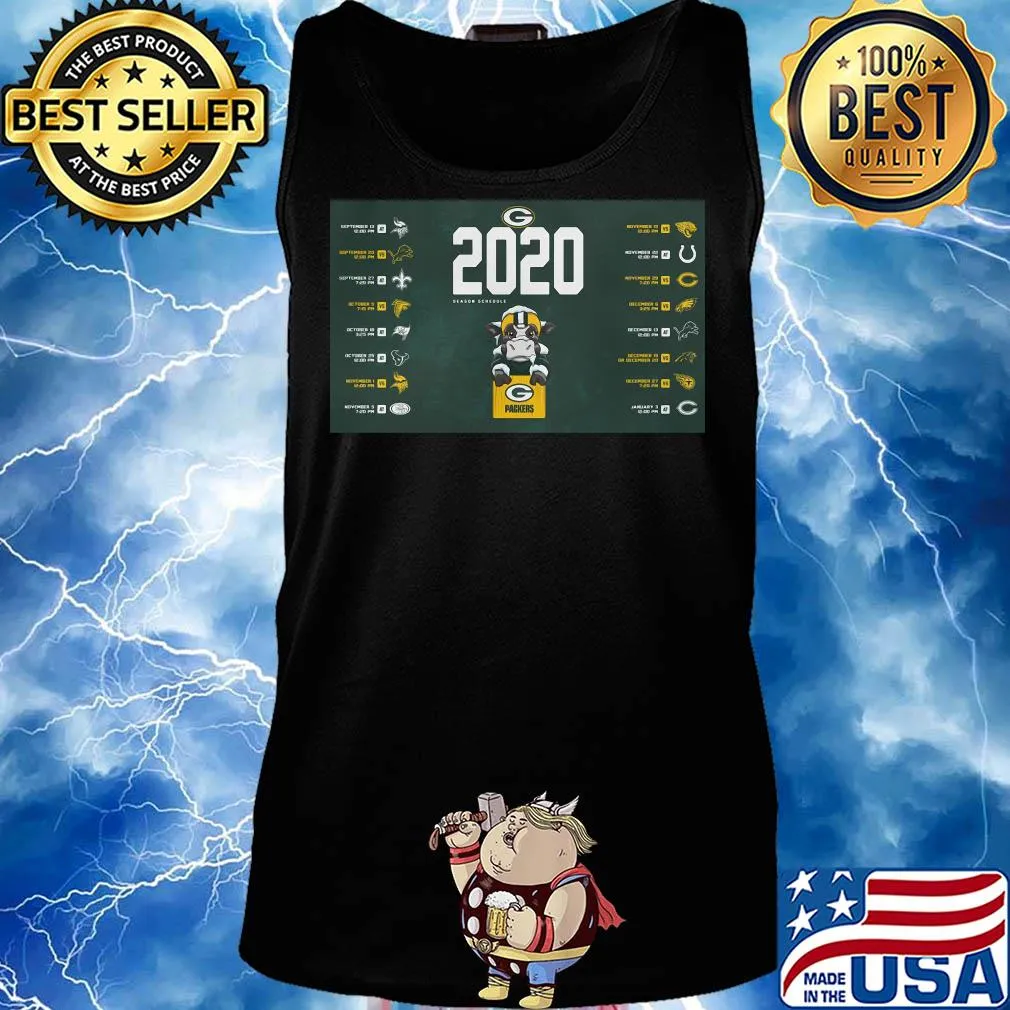 Green bay packers football 2020 season schedule buffalo s Tank top