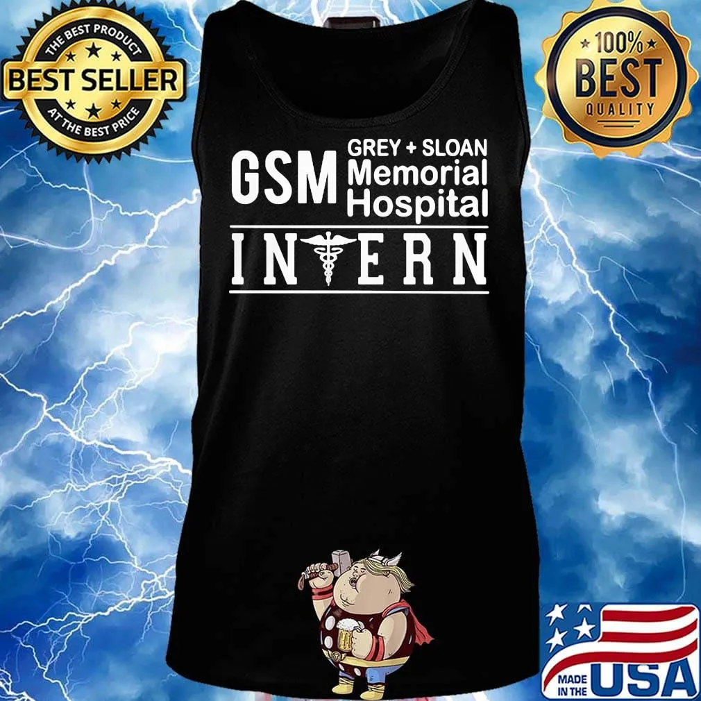 Gsm Grey Sloan Memorial Hospital Intern Shirt Tank top