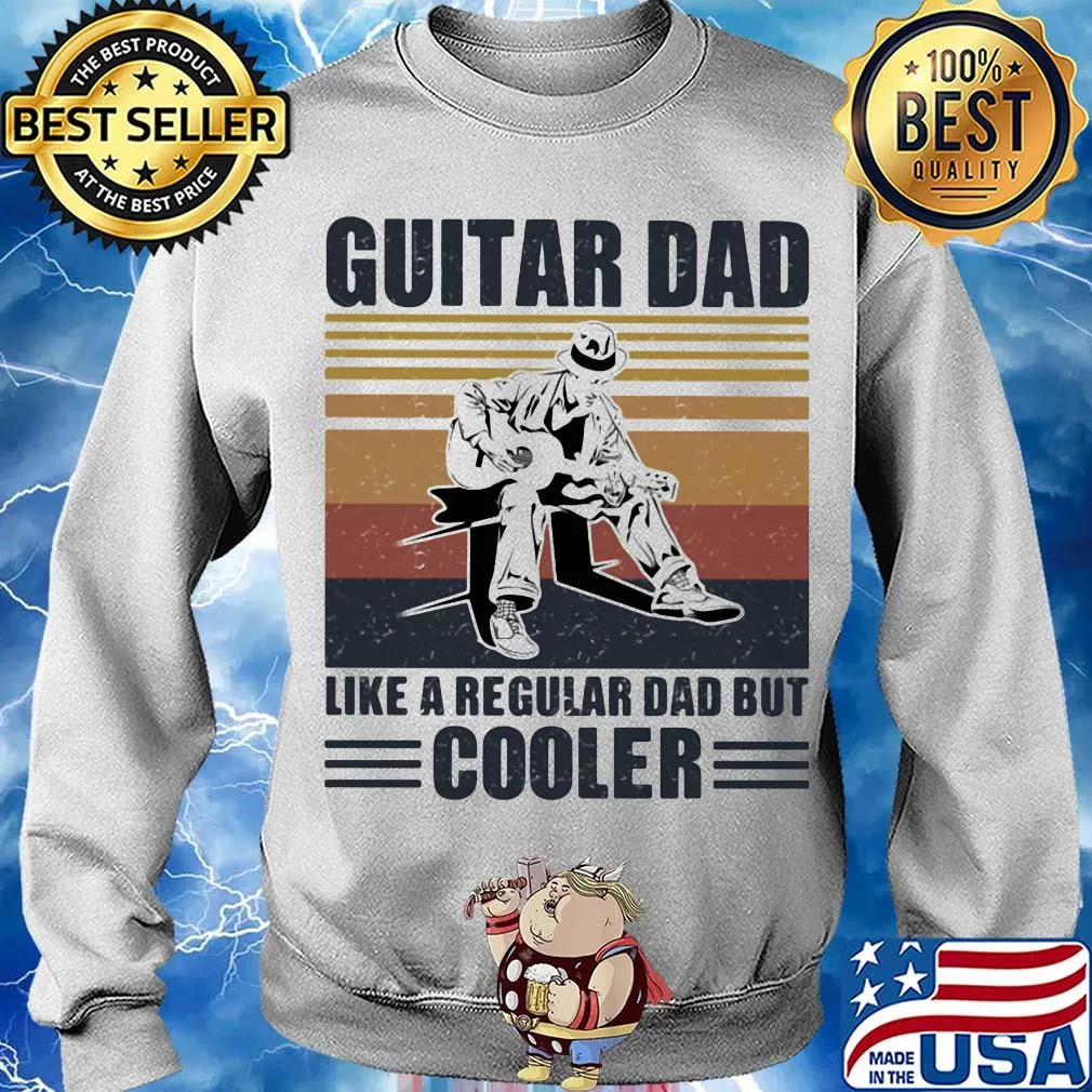 Guitar dad like a regular dad but cooler vintage retro s Sweater