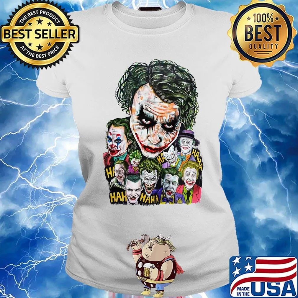 Halloween joker characters art s Ladies tee