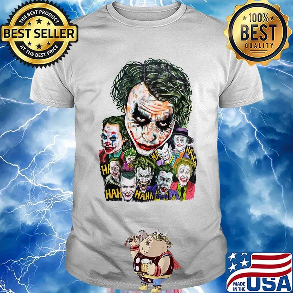 Halloween joker characters art shirt