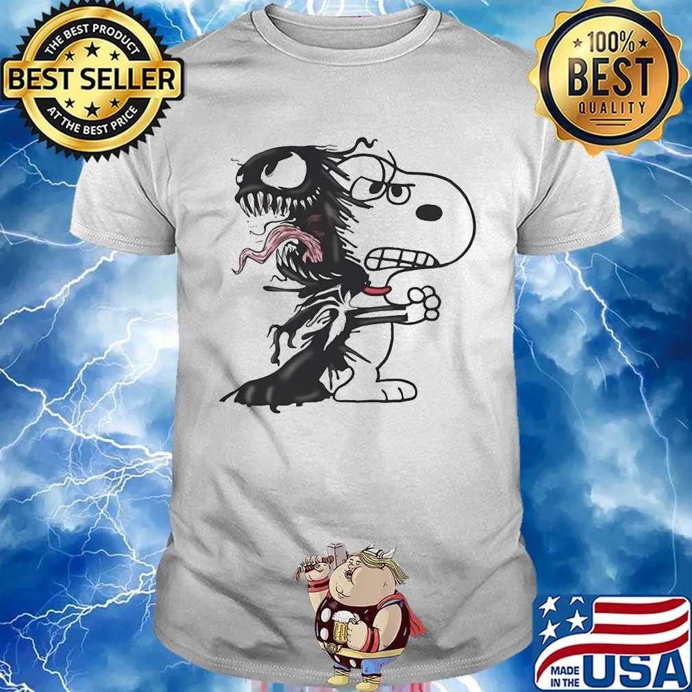 Halloween snoopy and venom shirt