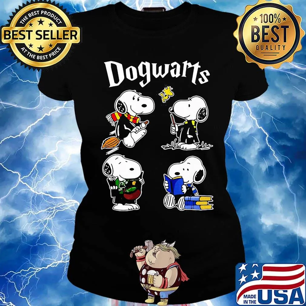 Harry potter dogwarts snoopy and woodstock shirtharry potter dogwarts snoopy and woodstock s Ladies tee