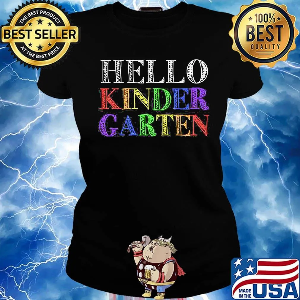 Hello kinder garten colors s Ladies tee