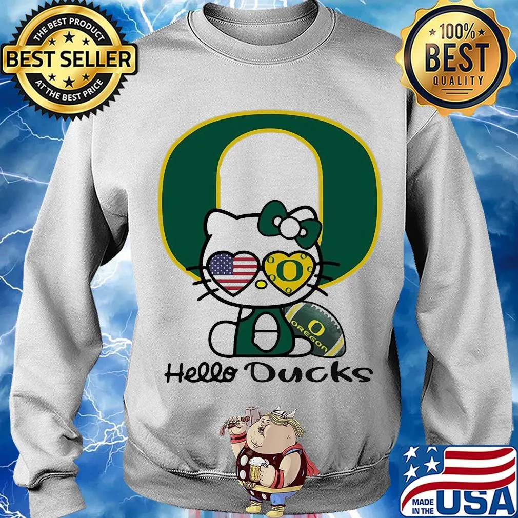 Hello kitty oregon ducks football hello ducks s Sweater