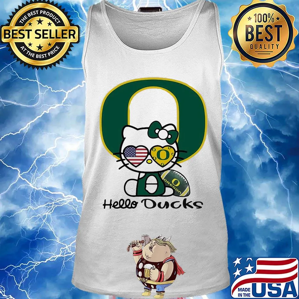 Hello kitty oregon ducks football hello ducks s Tank top