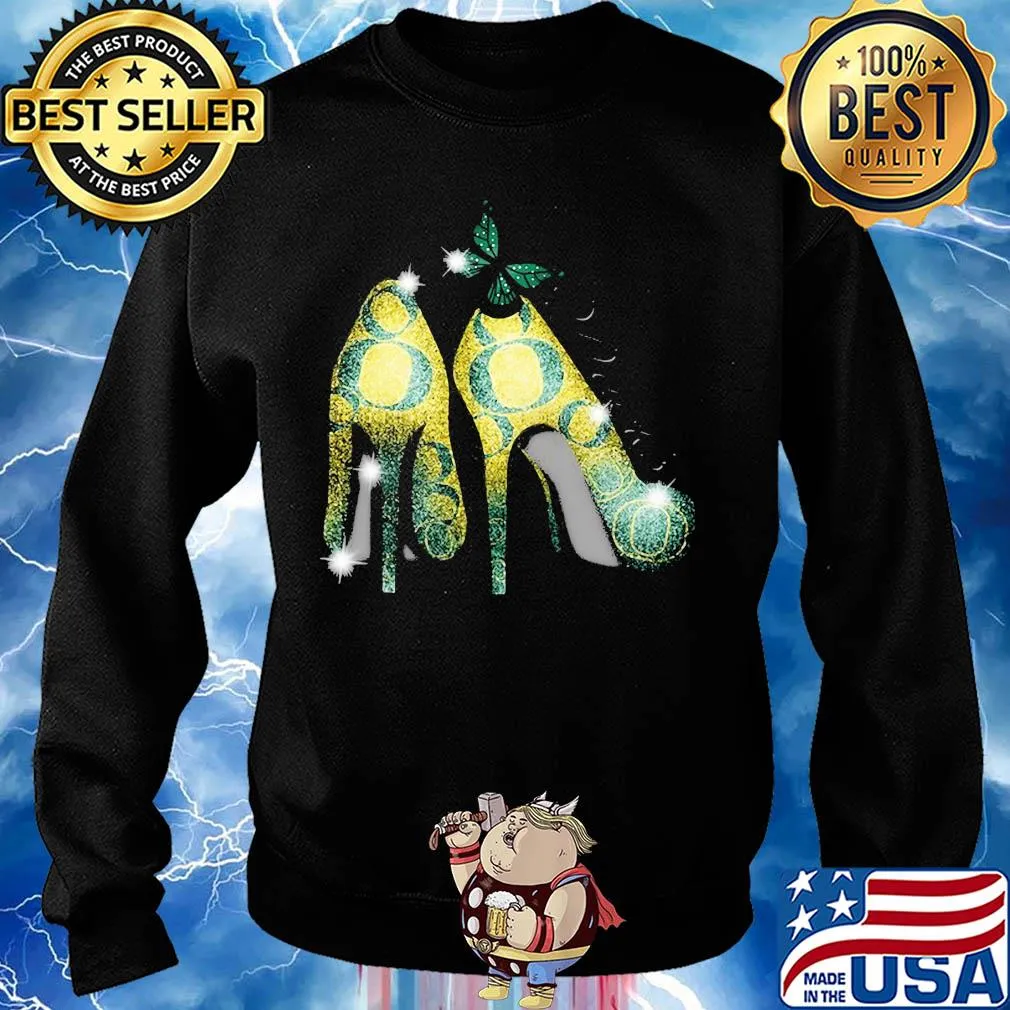 High heels butterfly oregon ducks diamond s Sweater