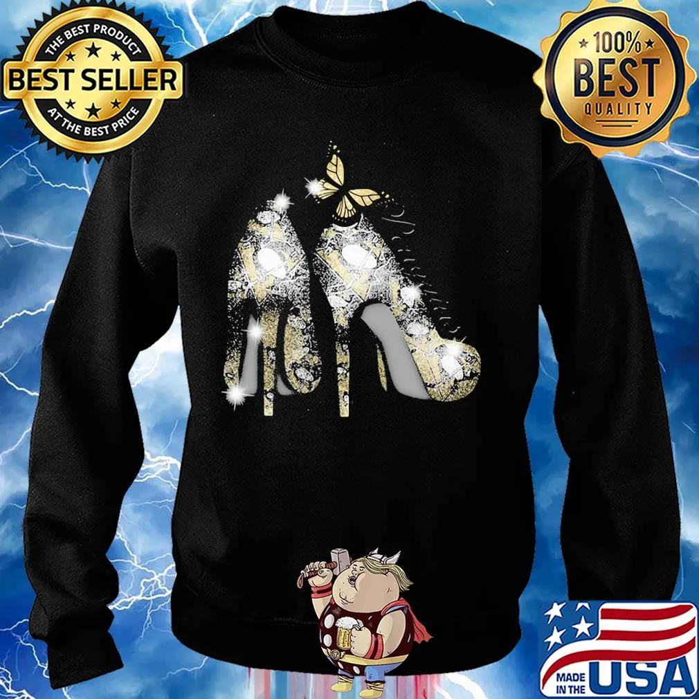 High heels butterfly pittsburgh penguins diamond s Sweater