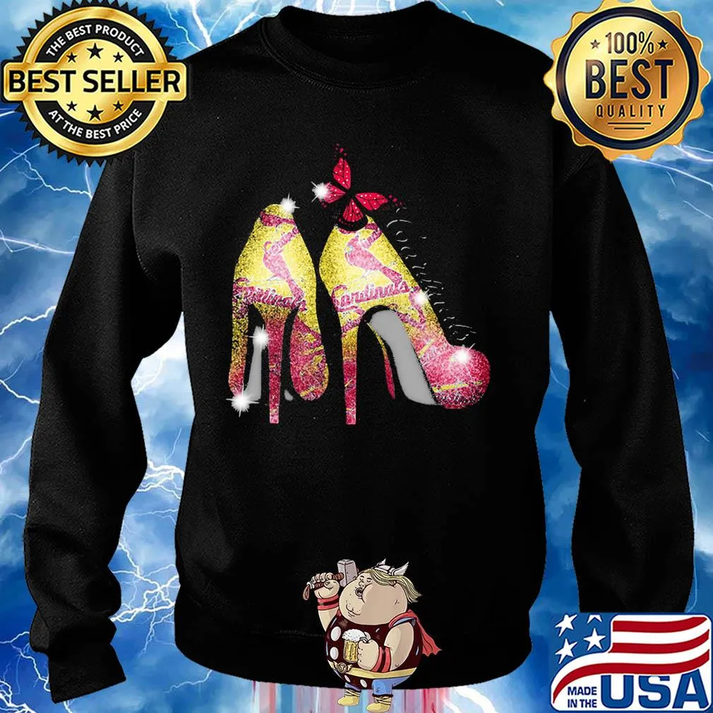 High heels butterfly st. louis cardinals diamond s Sweater