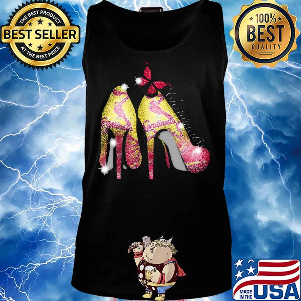 High heels butterfly st. louis cardinals diamond s Tank top