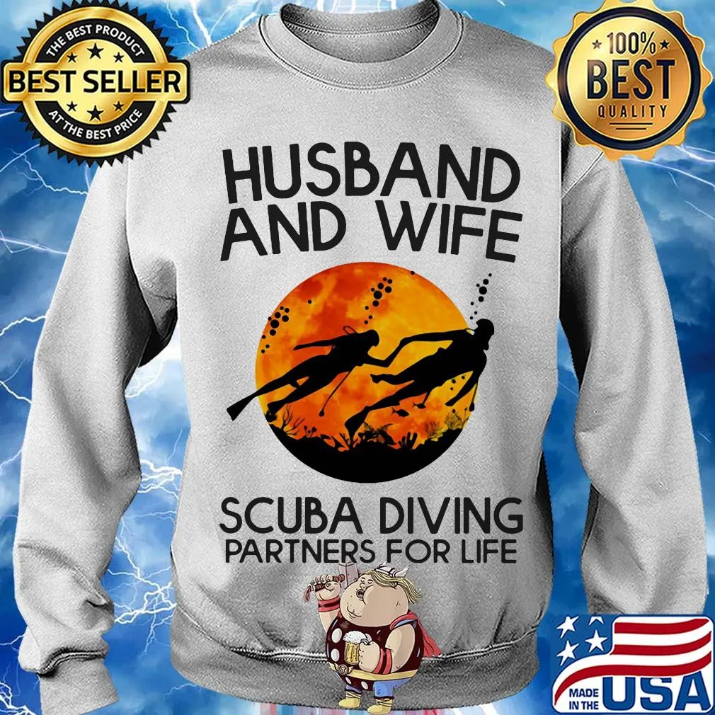 Husband and wife scuba diving partners for life s Sweater