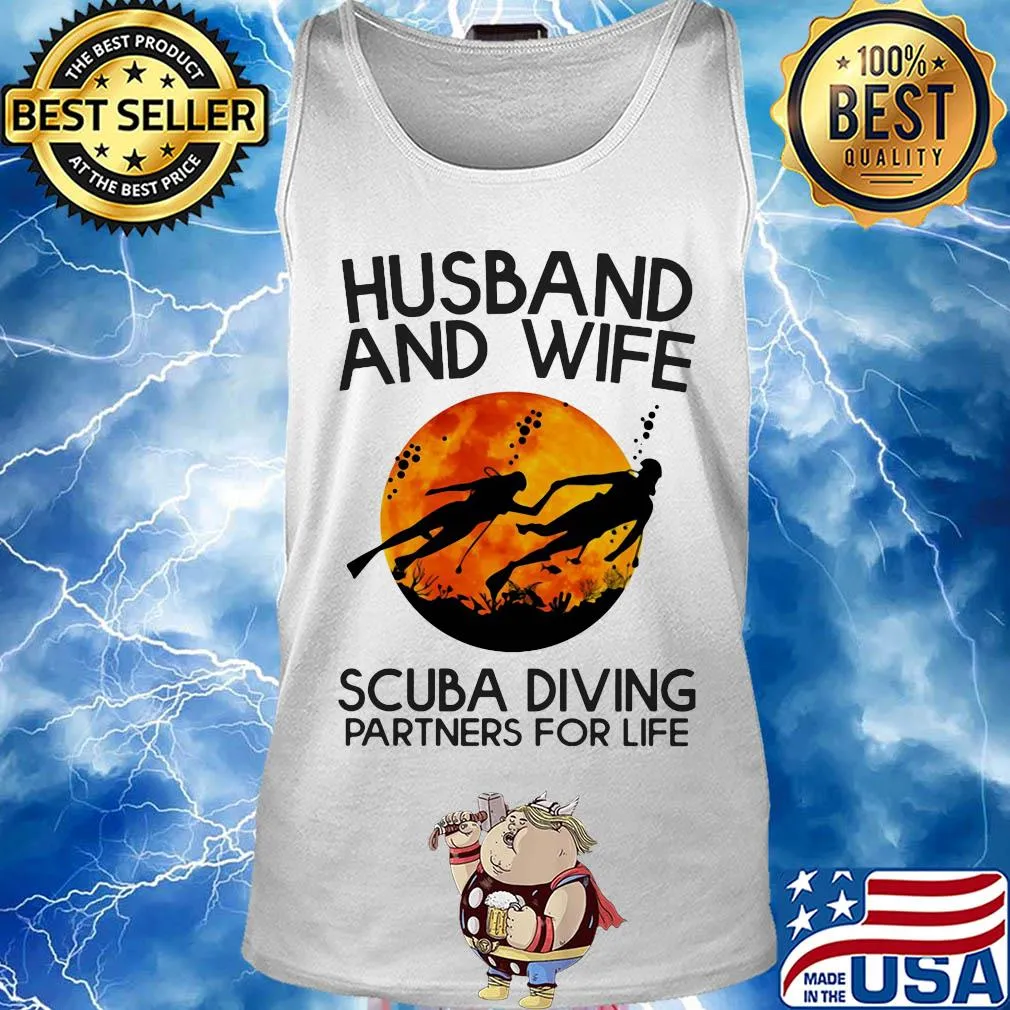 Husband and wife scuba diving partners for life s Tank top