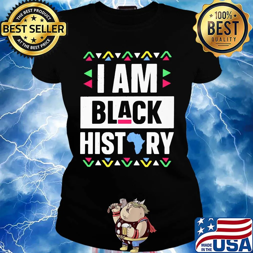 I am black history map s Ladies tee