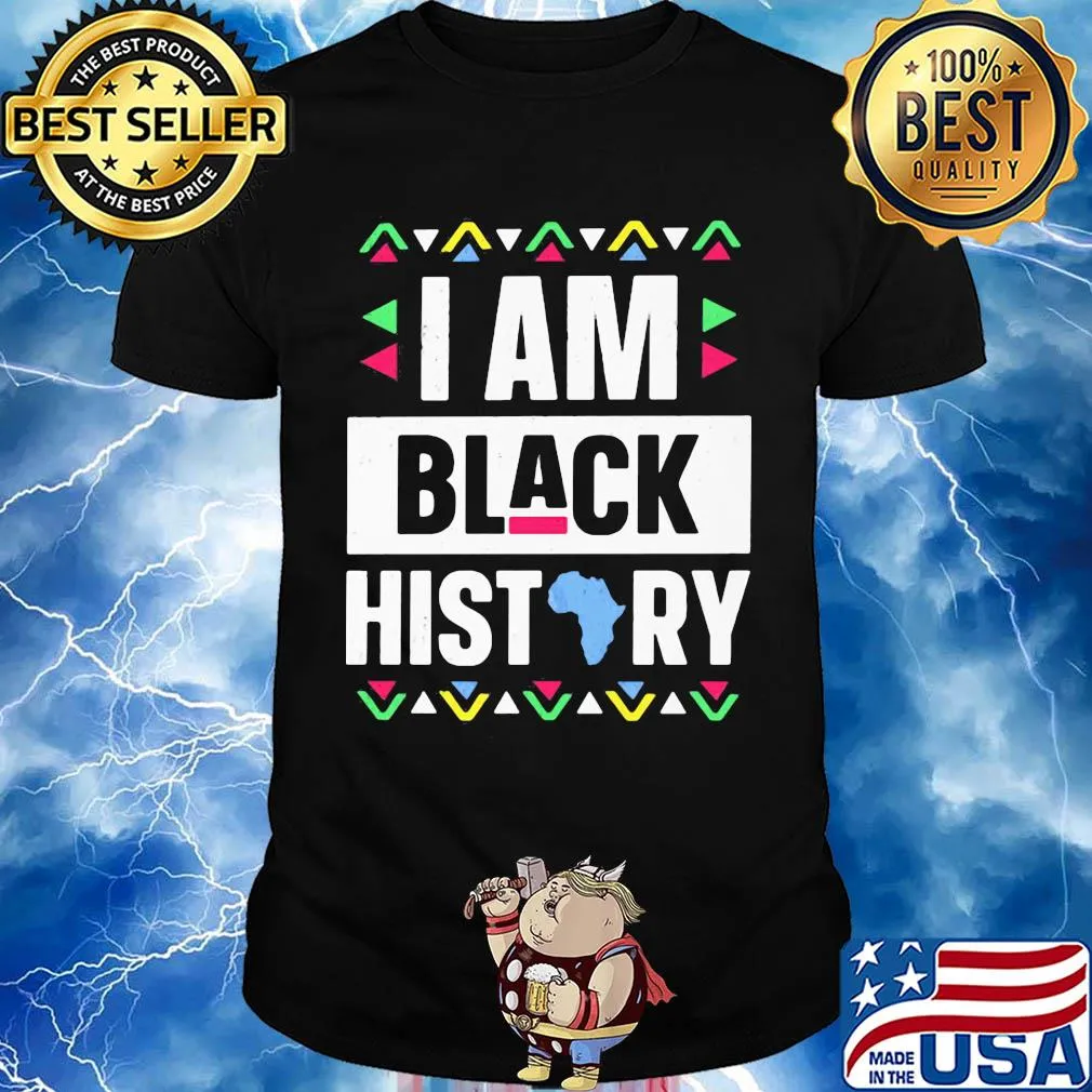 I am black history map shirt
