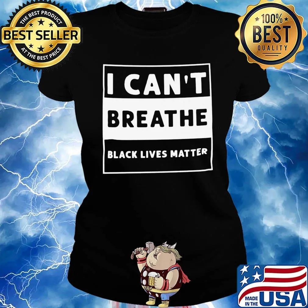 I can't breathe black lives matter line s Ladies tee