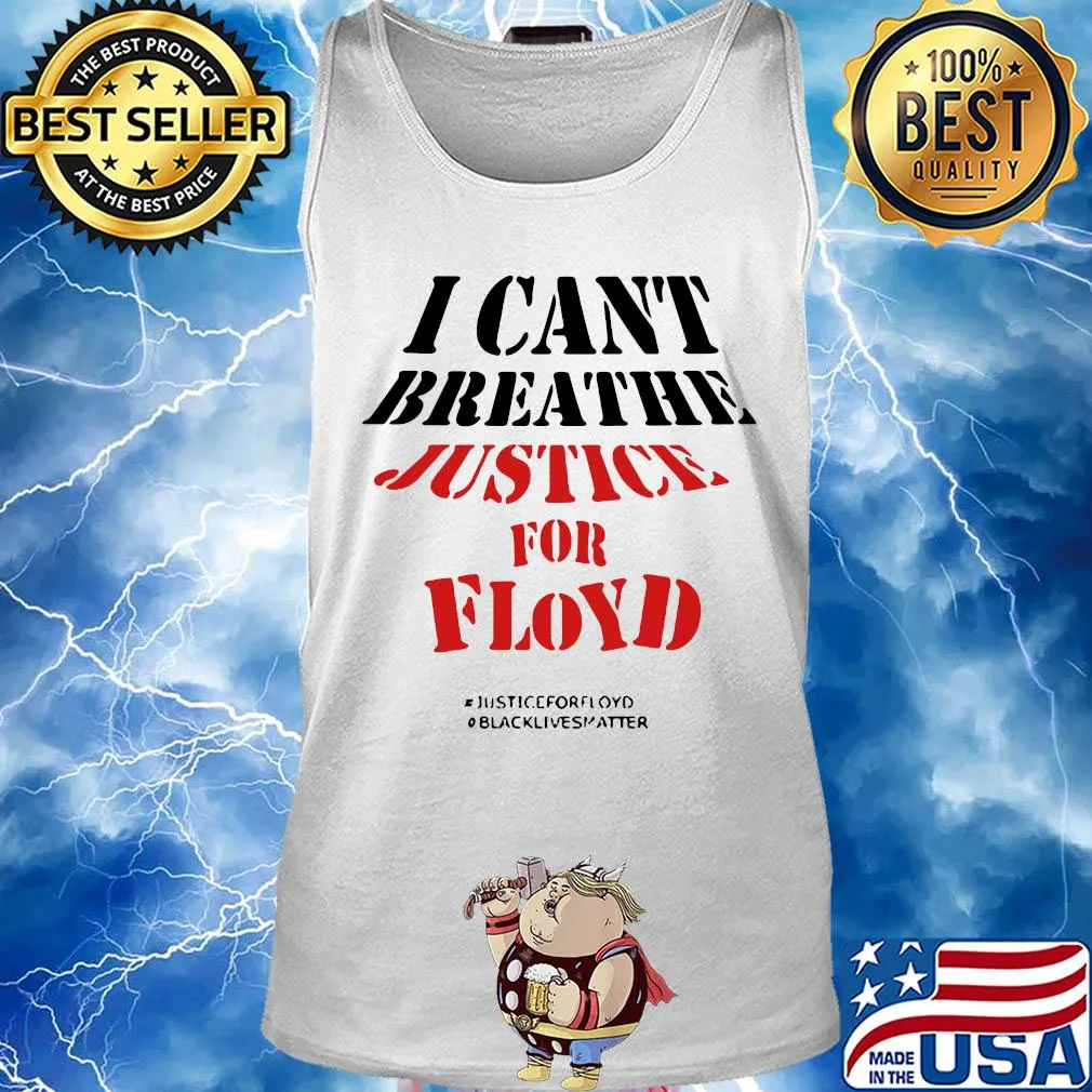 I can't breathe justice for george floyd black lives matter line s Tank top