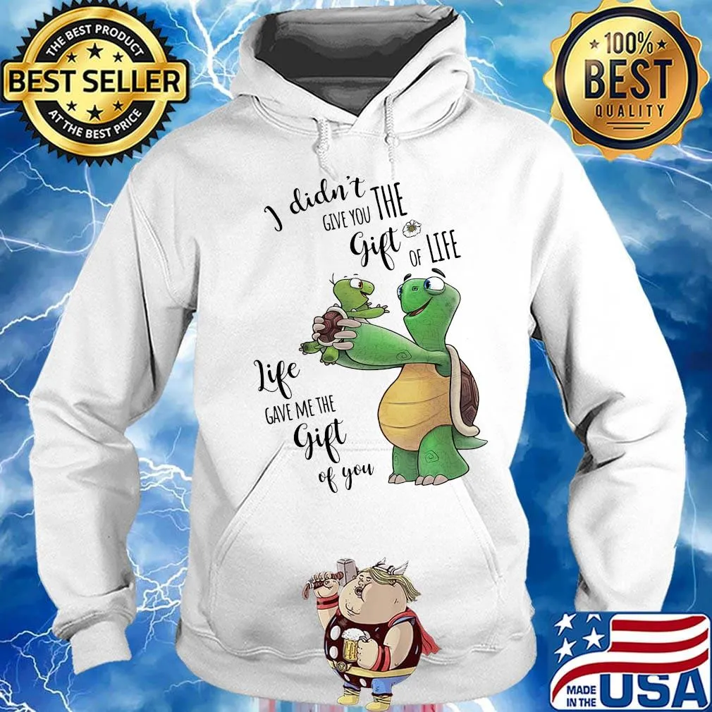 I Didn't Give You The Gift Or Life Life Gave Me The Gift Of You Turtle Shirt Hoodie