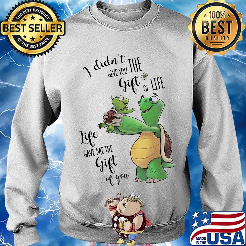 I Didn't Give You The Gift Or Life Life Gave Me The Gift Of You Turtle Shirt Sweater