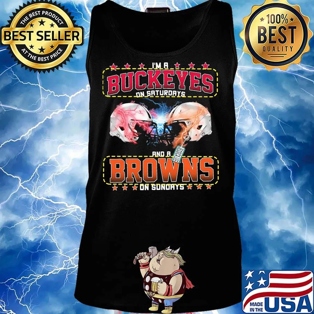 I'm a buckeyes on saturdays and a browns on sundays stars s Tank top