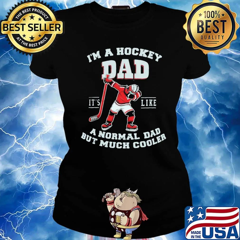 I'm a hockey dad it's like a normal dad but much cooler s Ladies tee