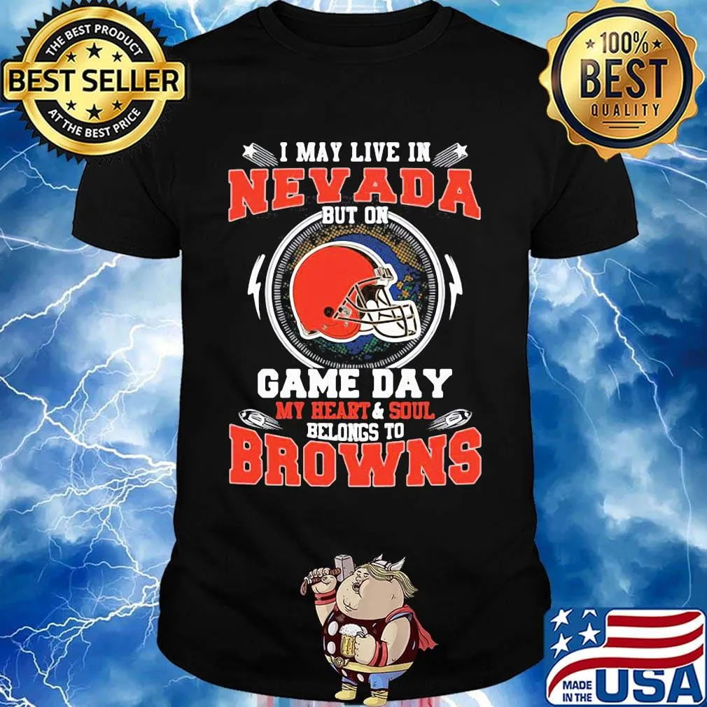 I may live in new york but on game day my heart and soul belongs to browns shirt