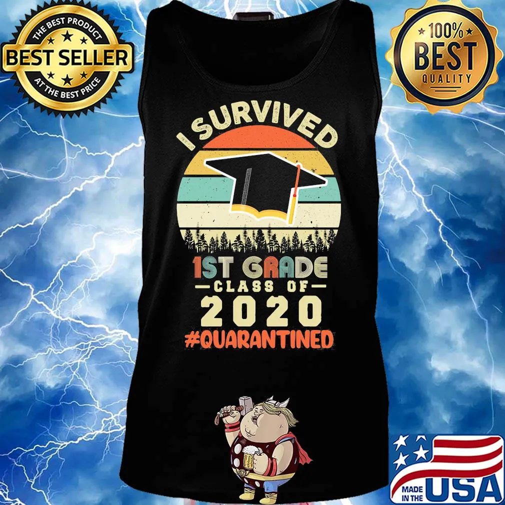 I survived 1st grade class of 2020 quarantined vintage s Tank top