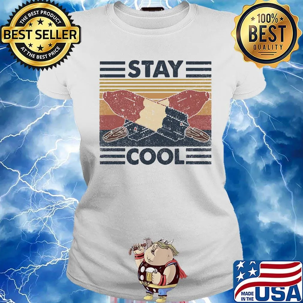 Ice pop stay cool vintage retro s Ladies tee