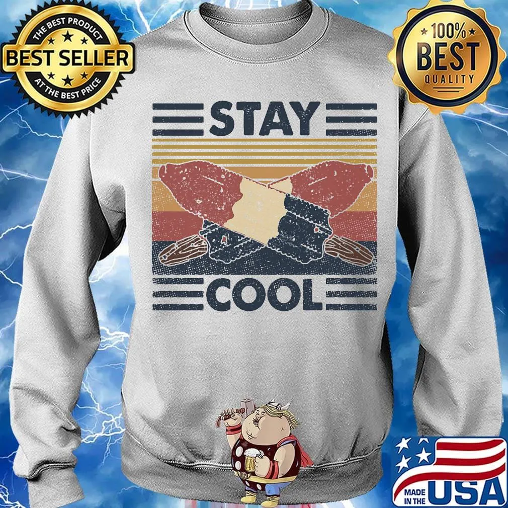 Ice pop stay cool vintage retro s Sweater