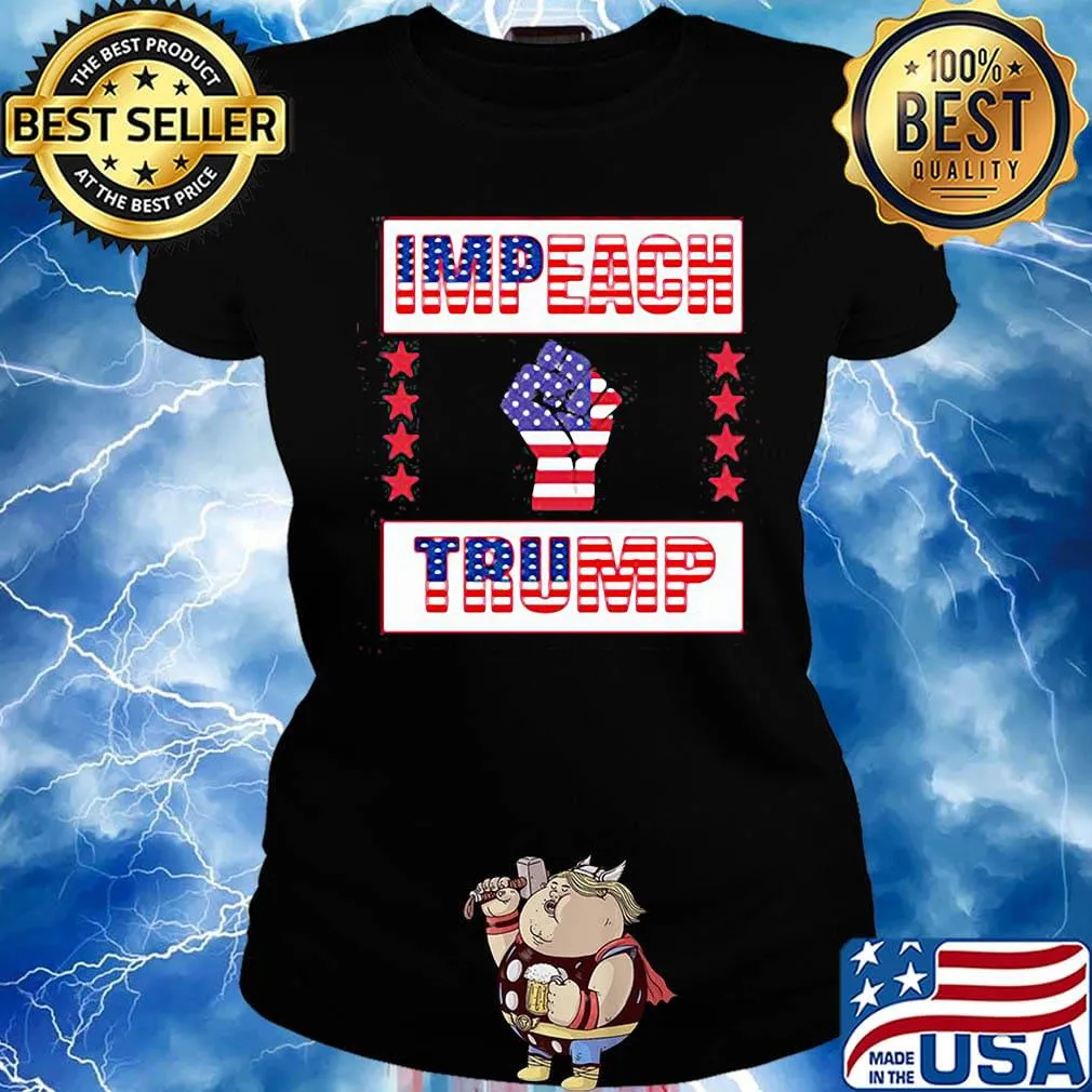 Impeach trump american flag independence day black lives matter s Ladies tee