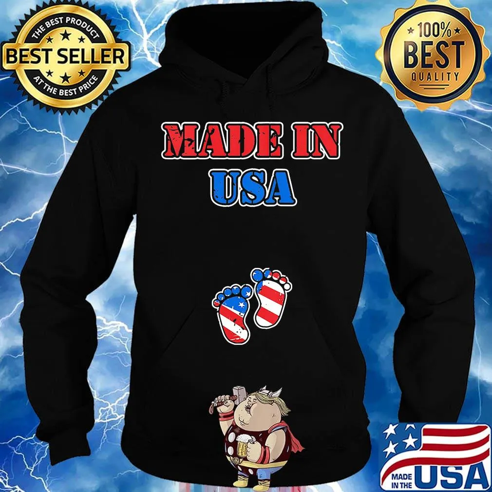 Independence day made in USA paw baby children s Hoodie