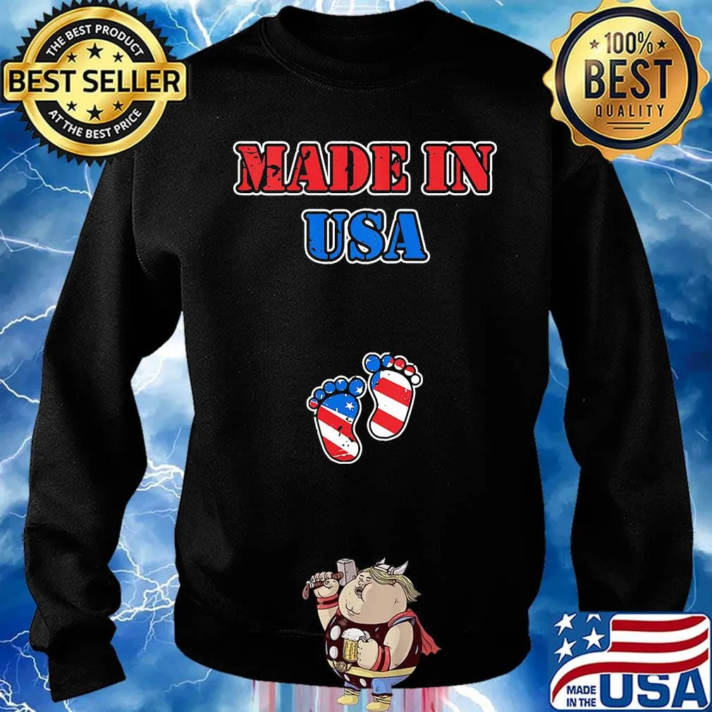 Independence day made in USA paw baby children s Sweater