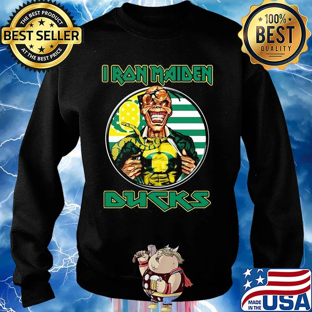 Iron maiden oregon ducks american flag independence day s Sweater