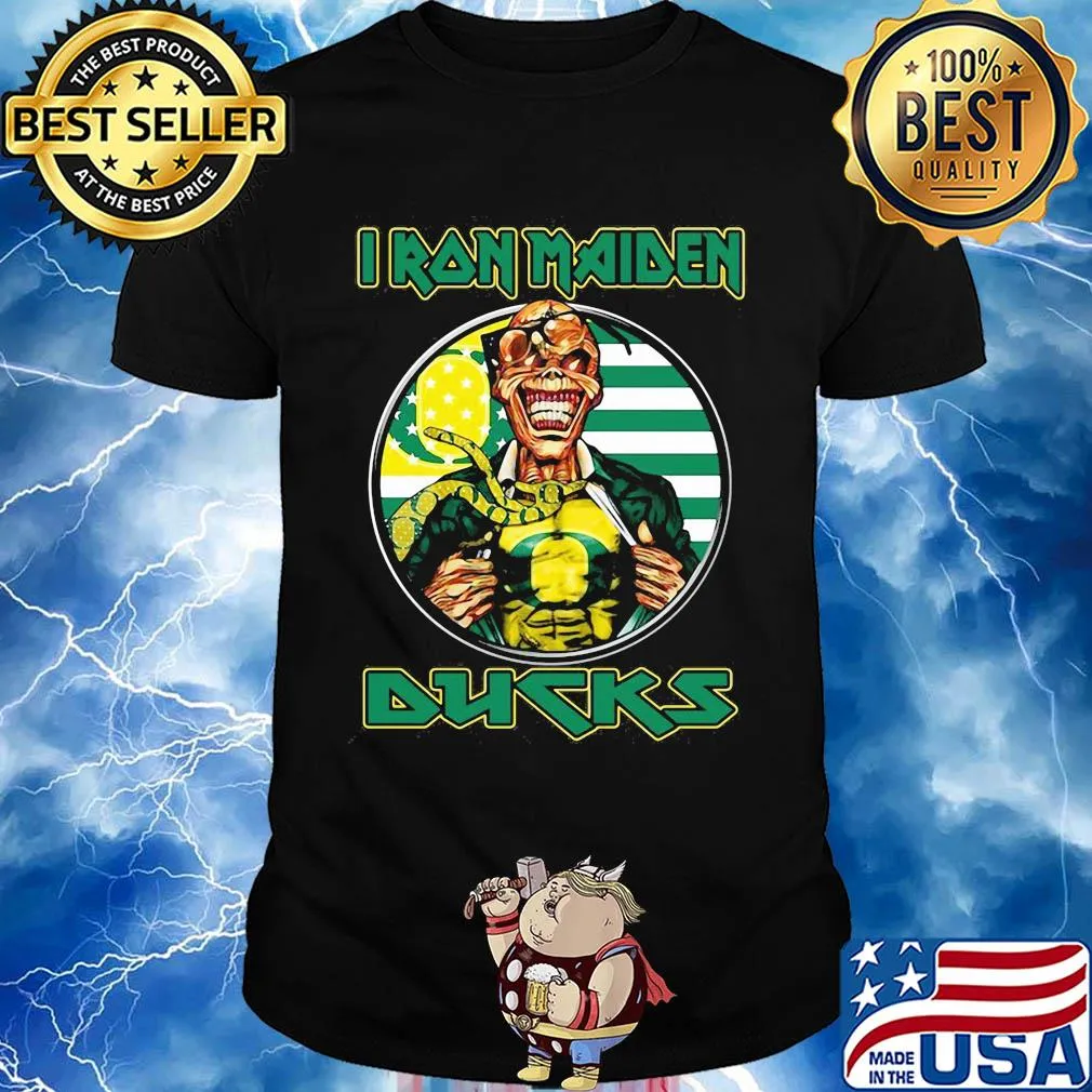 Iron maiden oregon ducks american flag independence day shirt