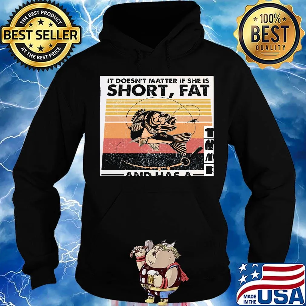 It doesn't matter if she is short fat and has a vintage retro s Hoodie