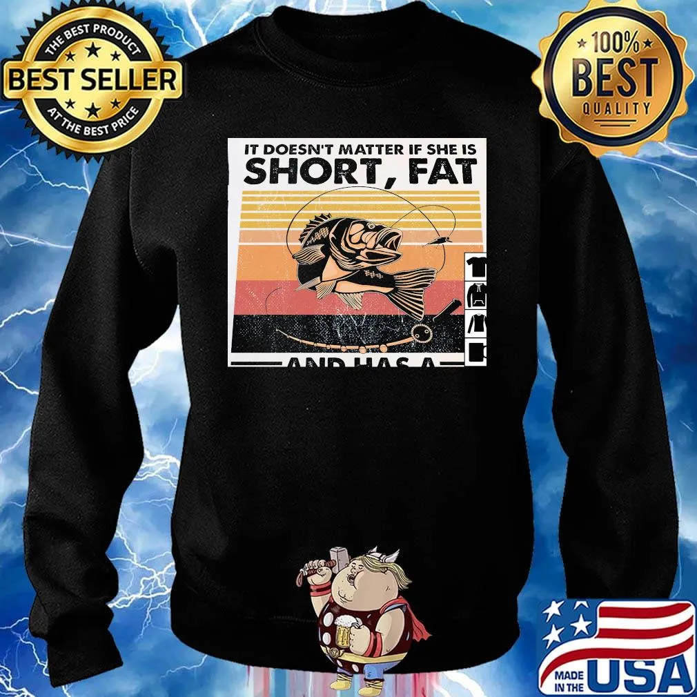 It doesn't matter if she is short fat and has a vintage retro s Sweater