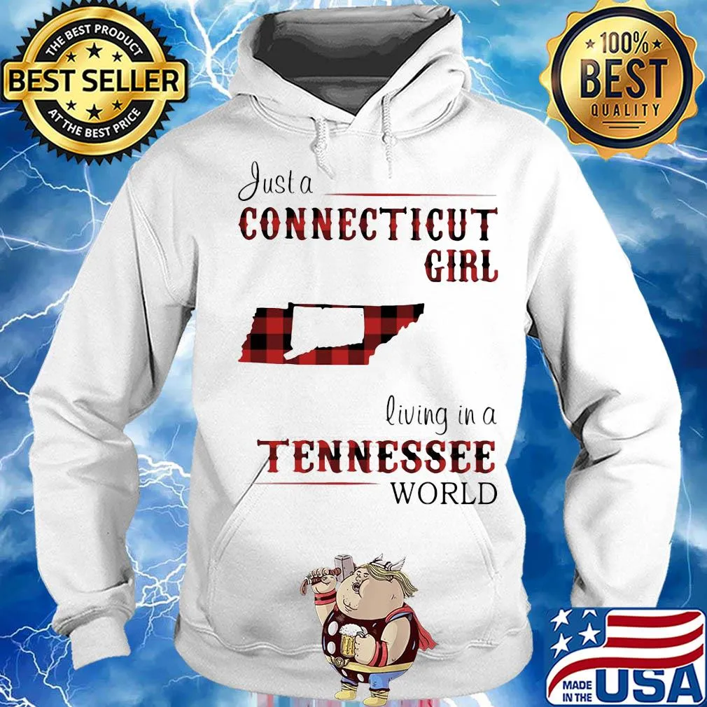 Just a connecticut girl living in a tennessee world map s Hoodie