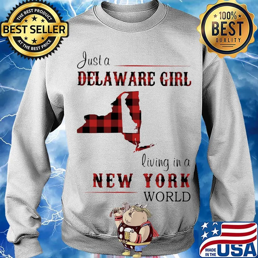 Just a delaware girl living in a new york world map s Sweater