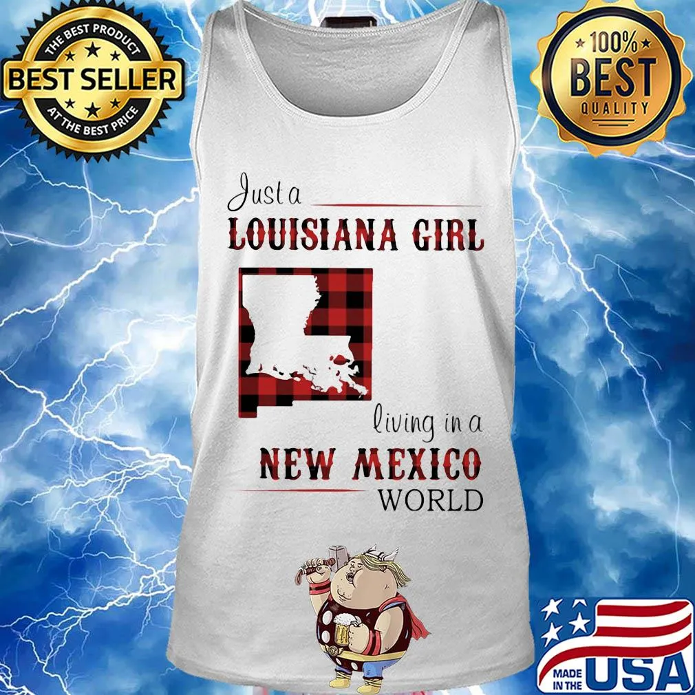 Just a louisiana girl living in a new mexico world map s Tank top